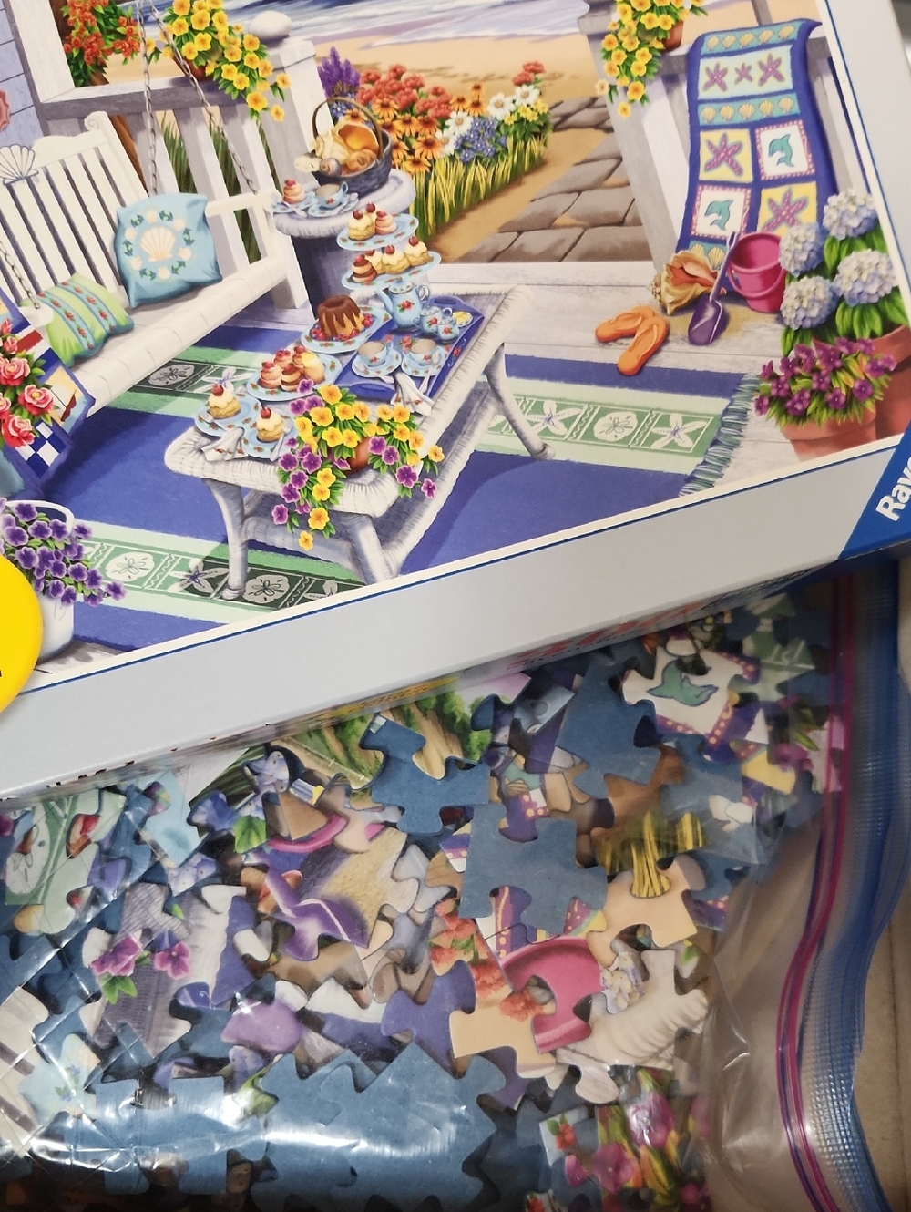 2 Ravensburger 300 Pc Puzzles LARGE FORMAT Seaside Sunshine Washi Wishes Craft - Picture 11 of 11